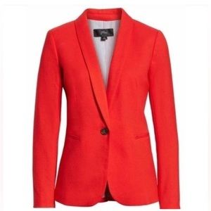 J.Crew one-button blazer in dark orange. Size 4P